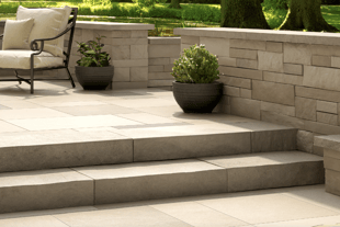 Indiana Limestone Full Color Blend Landscape Steps, Pavers, Garden Walls-1